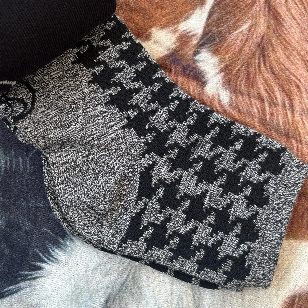 Brand New Sam and Libby 5-Pack Black & Gray Cotten Blend Anklets Comfort Cuff